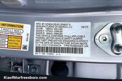 2023 Honda Accord EX