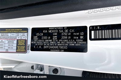 2024 Kia Forte LX KIA CERTIFIED!!!