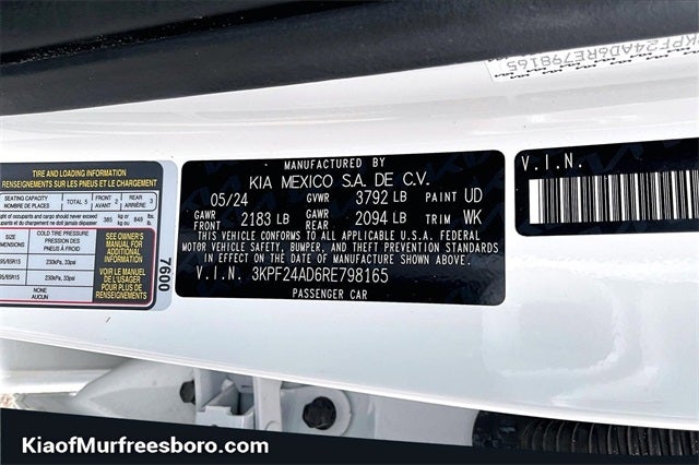 2024 Kia Forte LX KIA CERTIFIED!!!