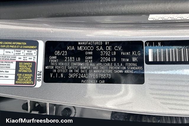 2023 Kia Forte LXS KIA CERTIFIED!!!