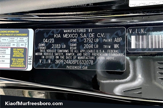 2023 Kia Forte LXS KIA CERTIFIED!!!