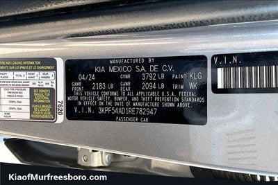 2024 Kia Forte GT-Line KIA CERTIFIED!!!