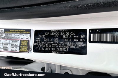 2025 Kia K4 LXS KIA CERTIFIED!!!