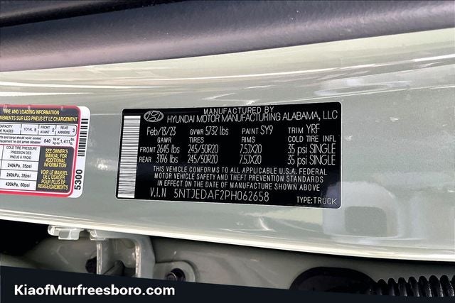 2023 Hyundai Santa Cruz Limited
