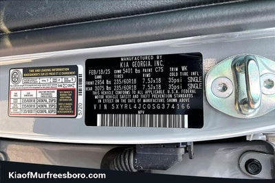 2025 Kia Sorento S KIA CERTIFIED!!