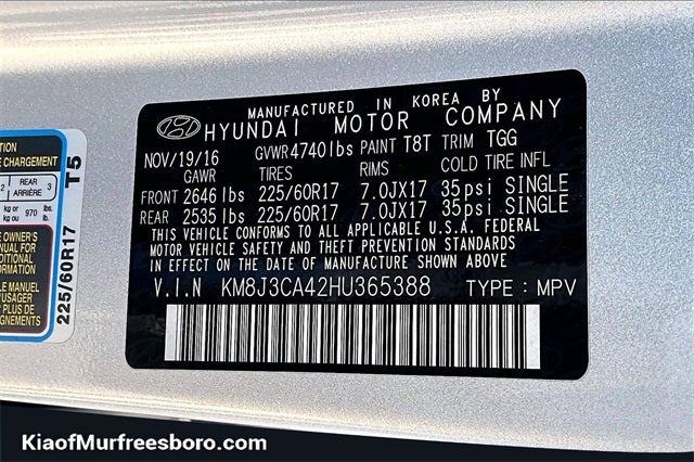 2017 Hyundai Tucson SE