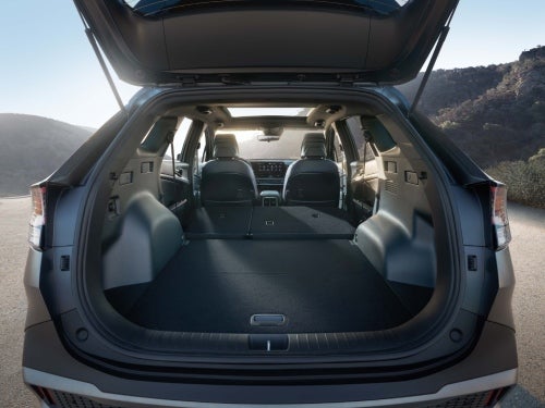 2025 KIA Sportage view of back seats down showing large cargo space
